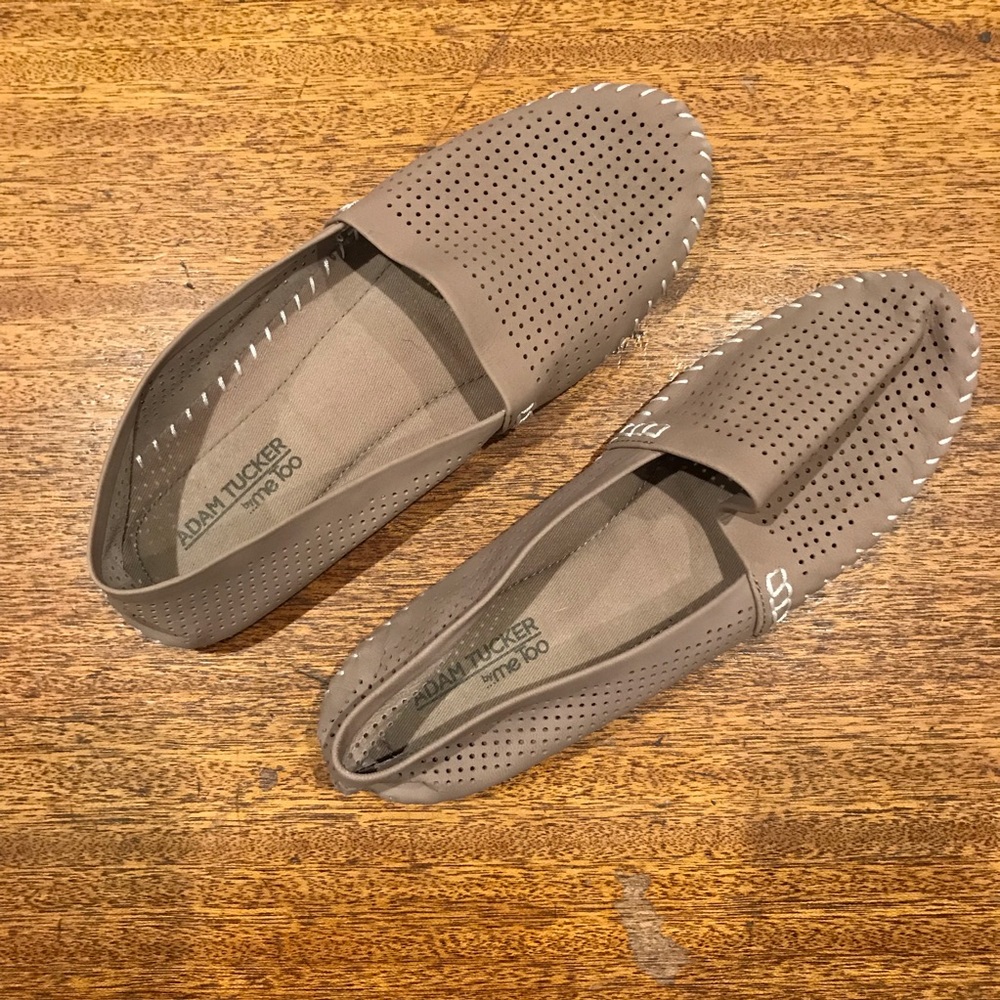 Perforated Suede Flats / Size 7.5